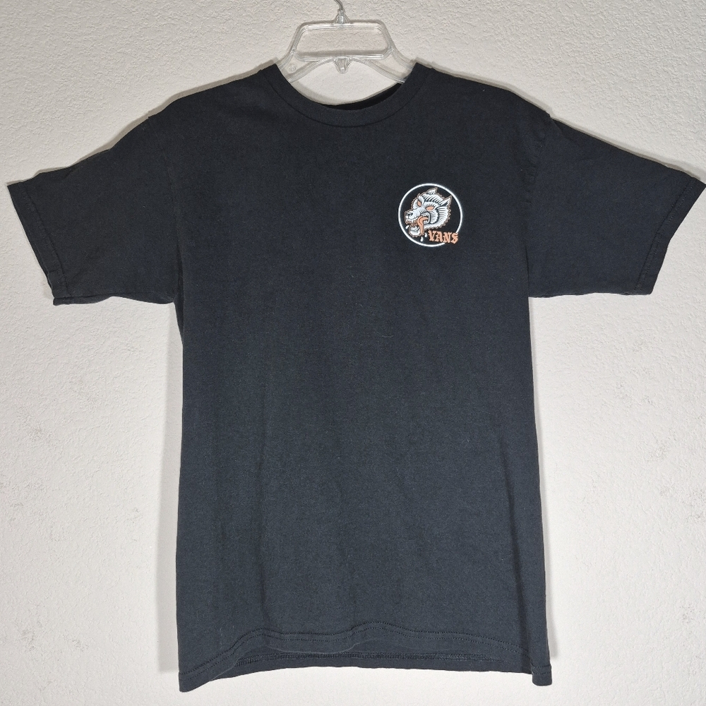 Men's Vans Snarlivate Cotton Black Short Sleeved Tshirt